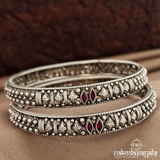 Pink Squarish Bangles (K6248-50)