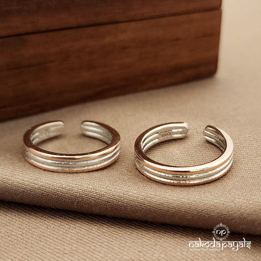 Dual Tone Plain Toebands (T4716)