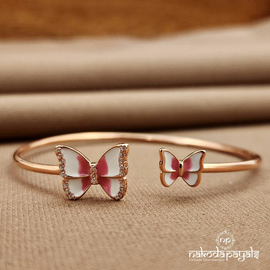 Rose Gold Butterfly Adjustable Kada (St3845)