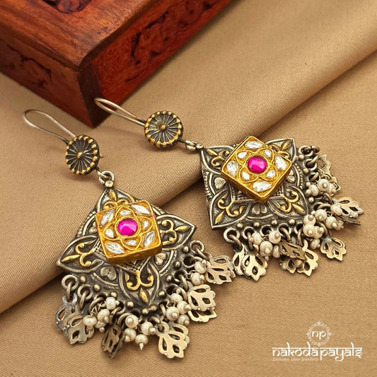 Delightful Charm Dual Tone Chandbali (C4000)