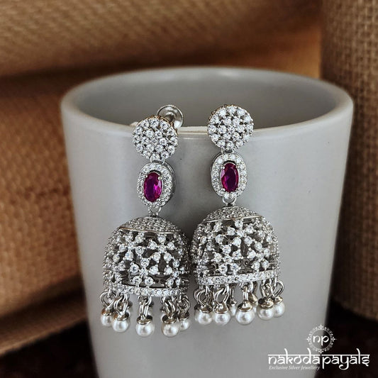 Glorious Pink Jhumka (J1071)