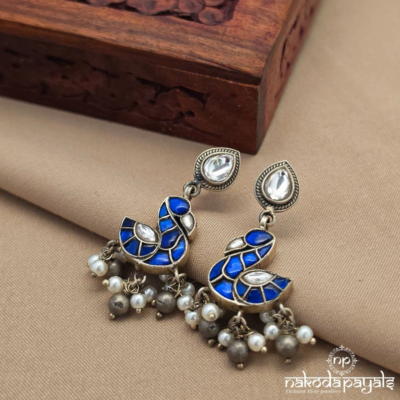Cutsy Blue Bird Earrings (C4096)