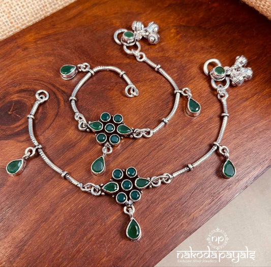Green Drop Baby Anklets (Ka9266)