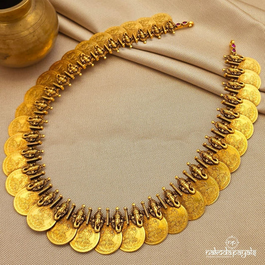 Ganesha Lakshmi Coin Neckpiece (Gn10067)