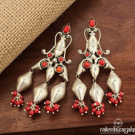 Unique Coral Drop Earrings (C3702)