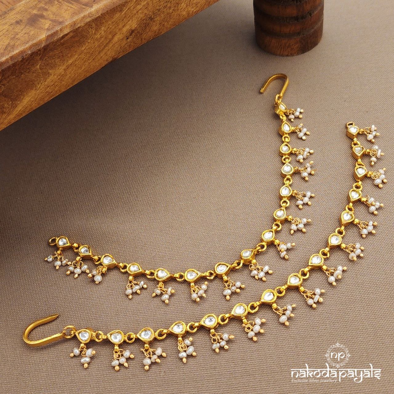 Drop Kundan Pearled Maati (Gm1081)