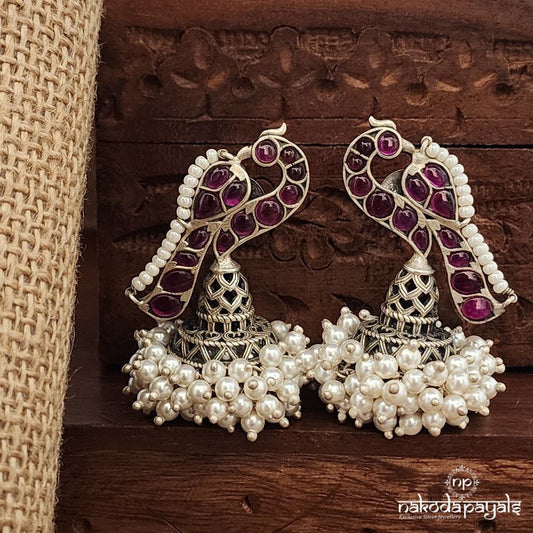 Guttapusalu Peacock Jhumka (J1511)