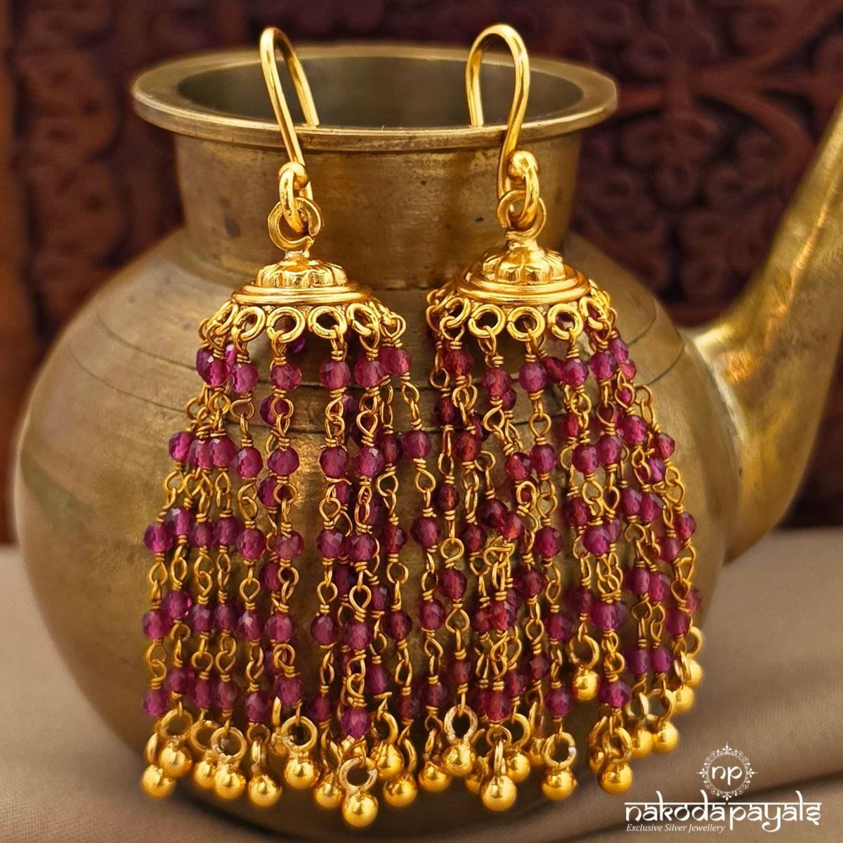 Exquisite Floral Jhumka (Ge11407)