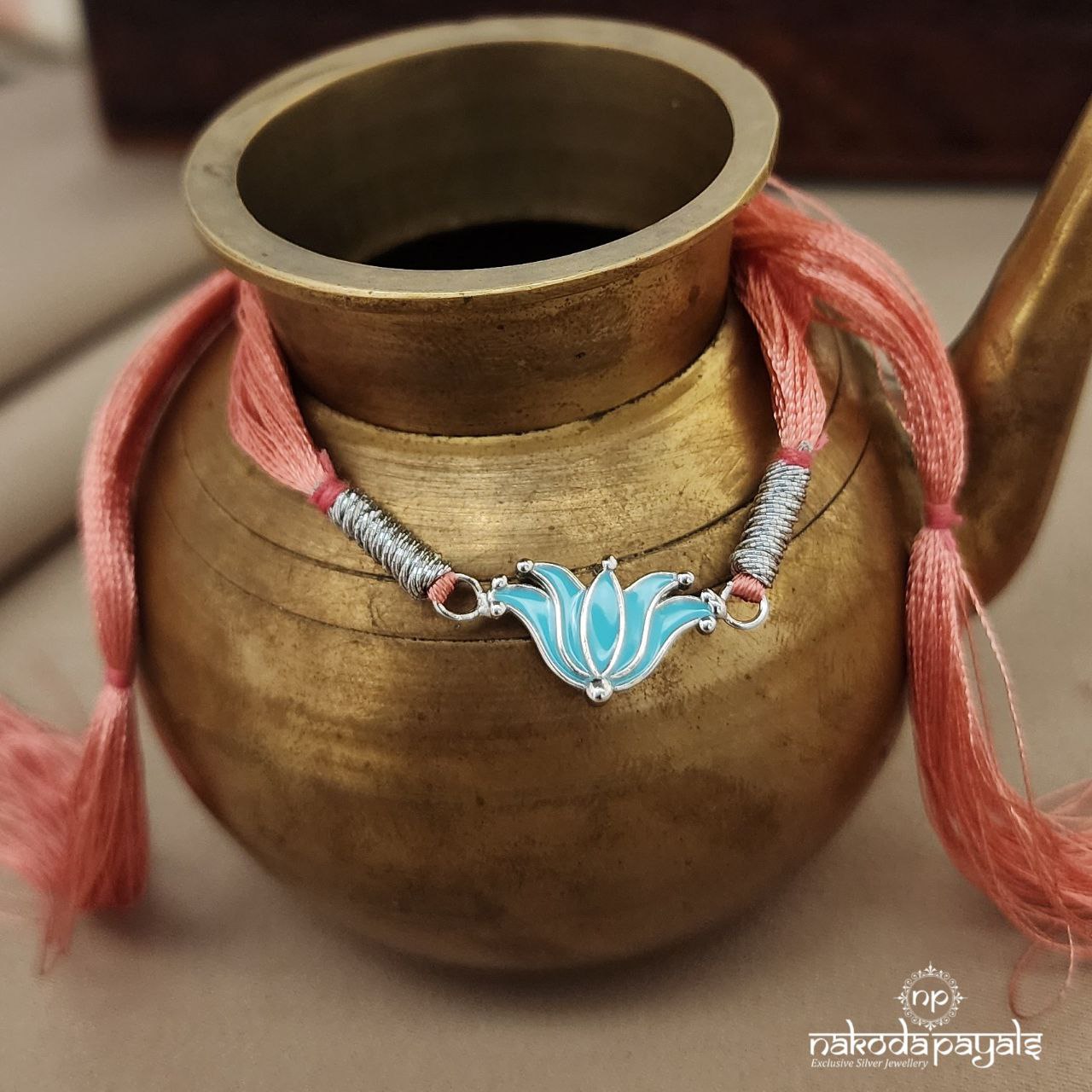 Blue Lotus Rakhi (R5666)