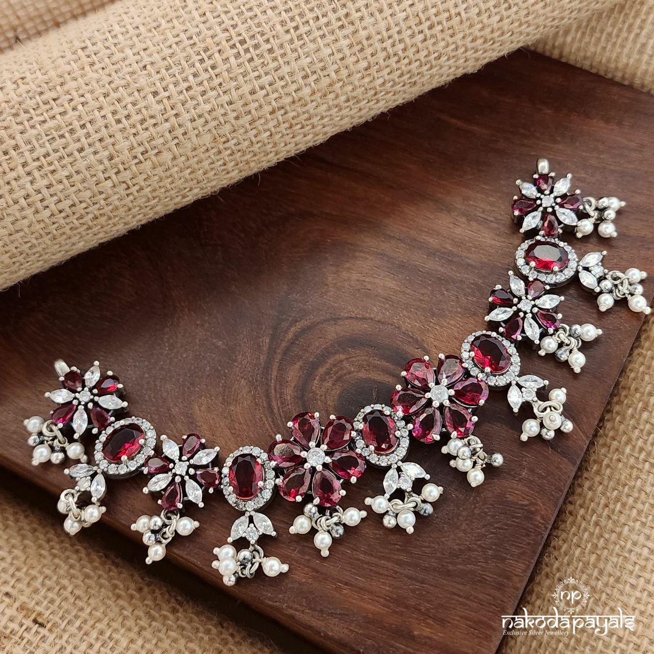 Rose Essence CZ Choker (N10884)