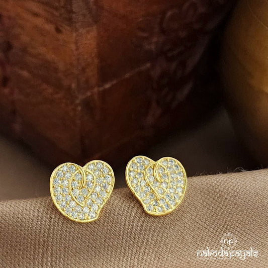 Elegant Heart Studs (Ge9959)