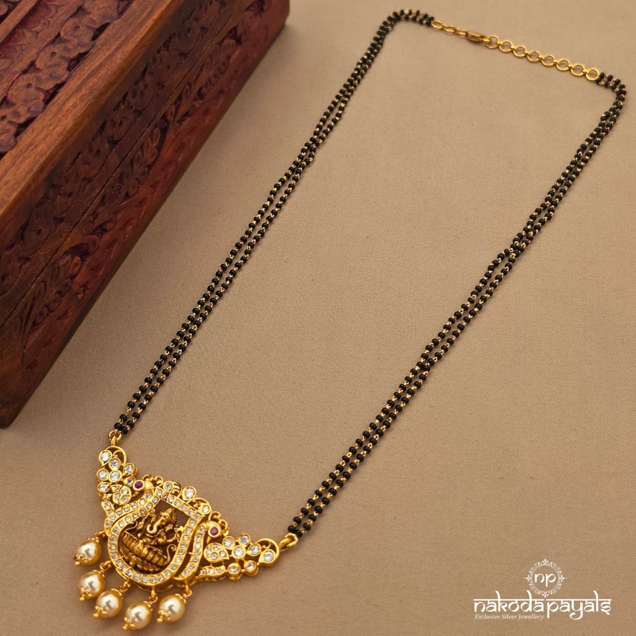 Ganesh Pearl Mangalsutra (Ms0635)