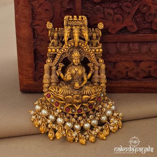 Pearly Lotus Lakshmi Pendant (Gp2281)