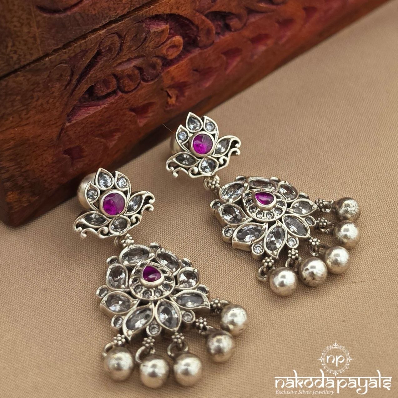 Exquisite Pink Chandbali (C4249)