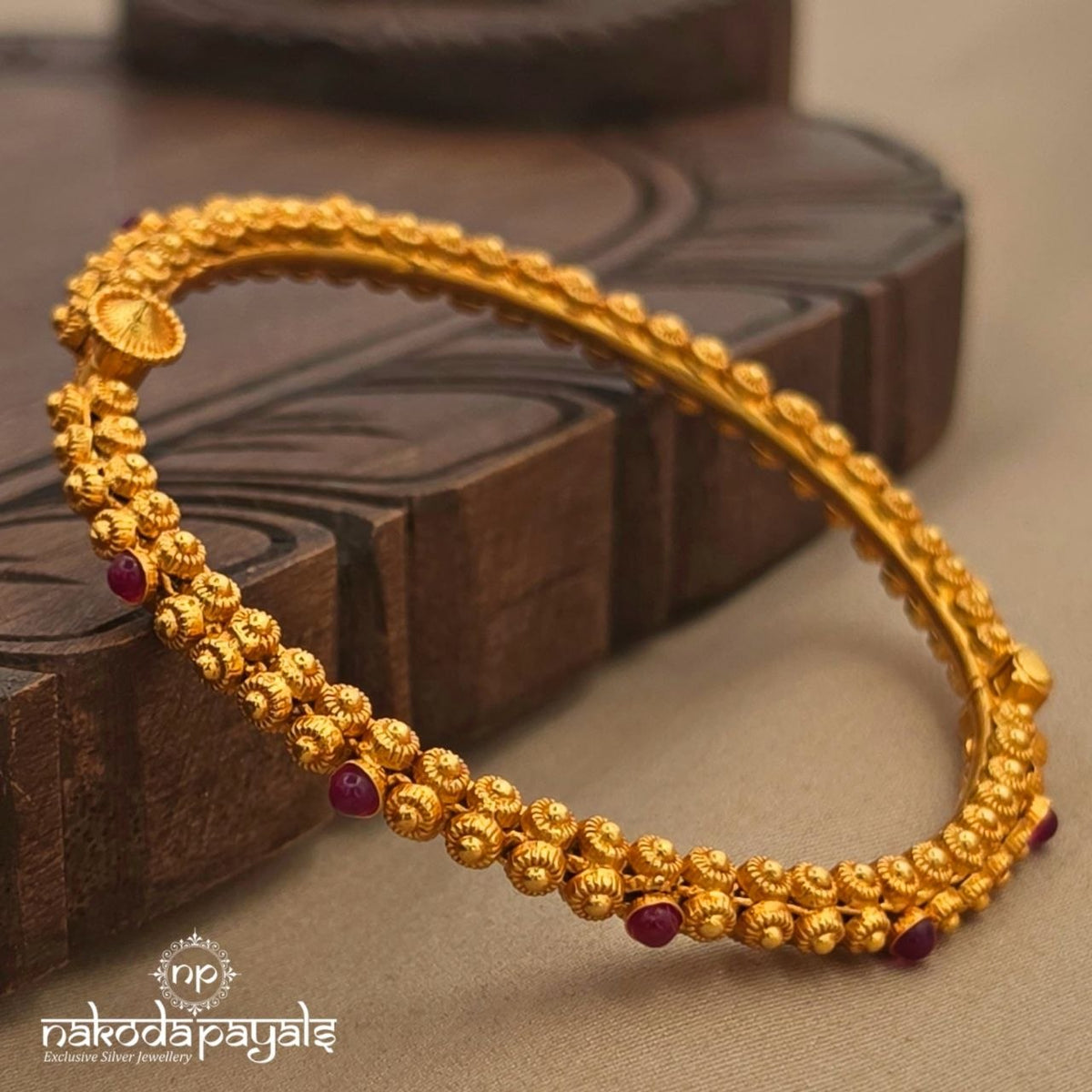 Pink Dot Floral Kada (Gk3410–11)