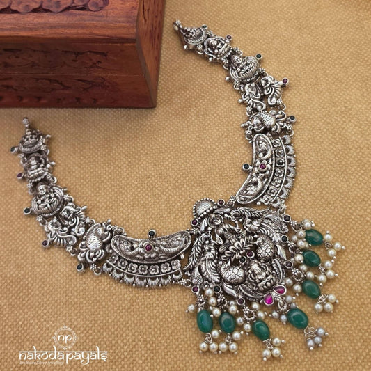Green Drop Lakshmi Neckpiece (N11975)
