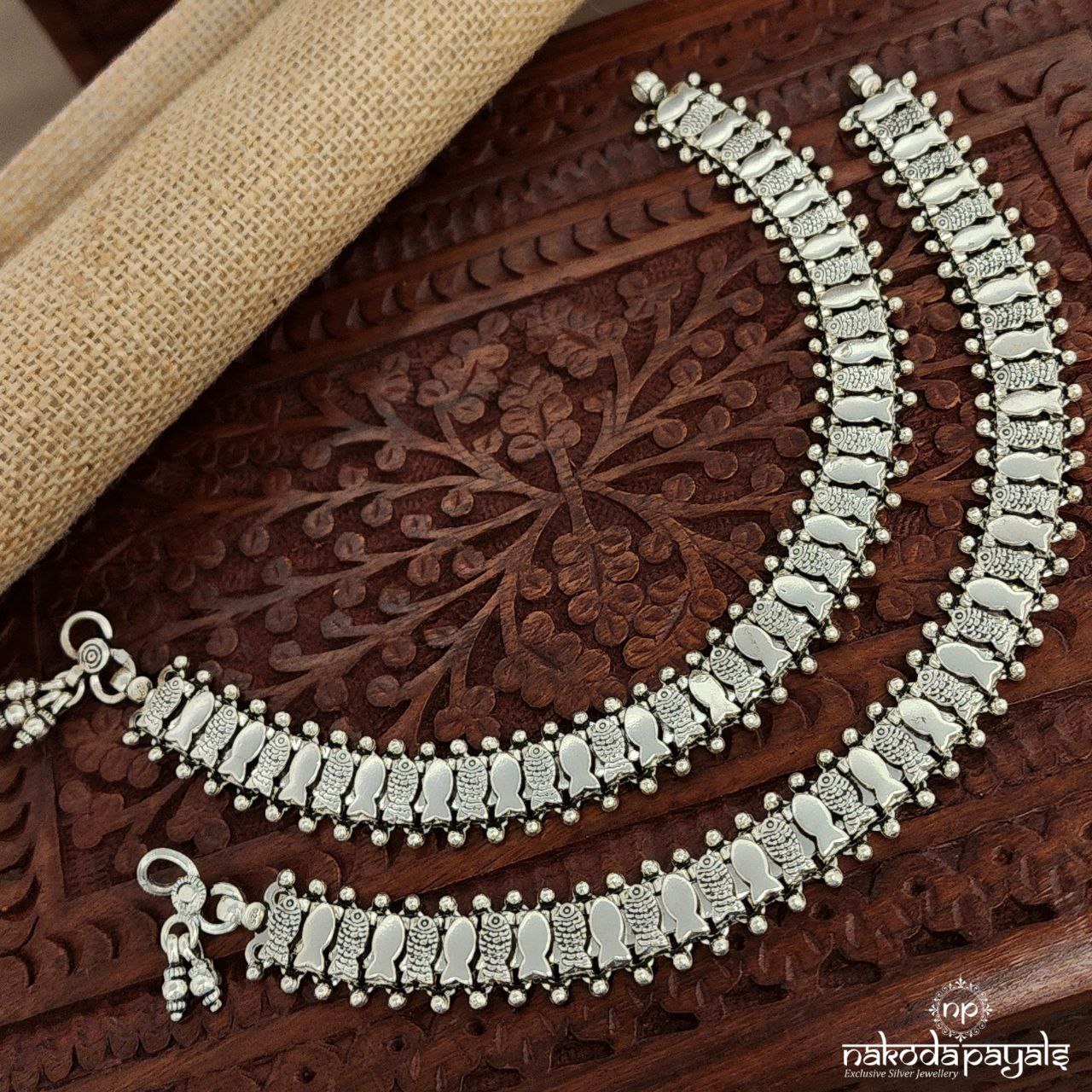 Fish Stamped Anklets (A6451)