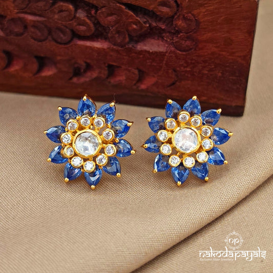 Bluish Moissanite Studs (Ge10932)