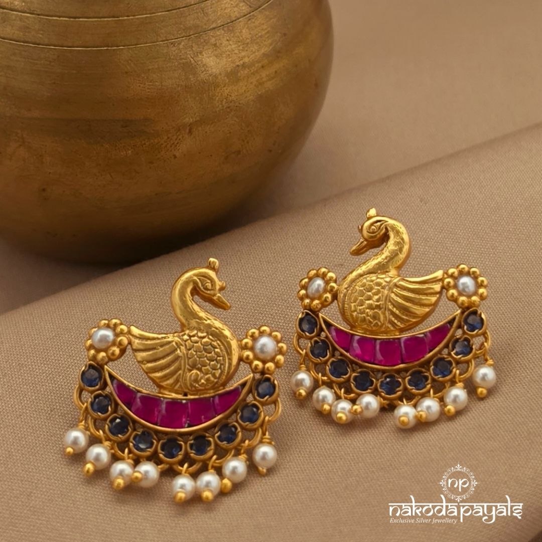 Birdy Pearl Floral Studs (Ge11286)