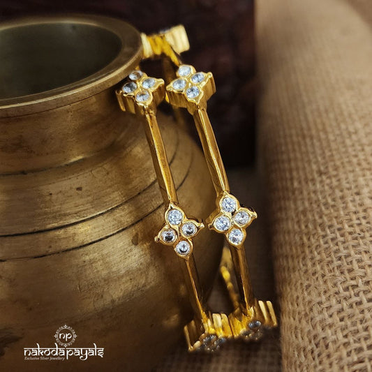 Elegant Gold Aura Bangles (Gk2860)