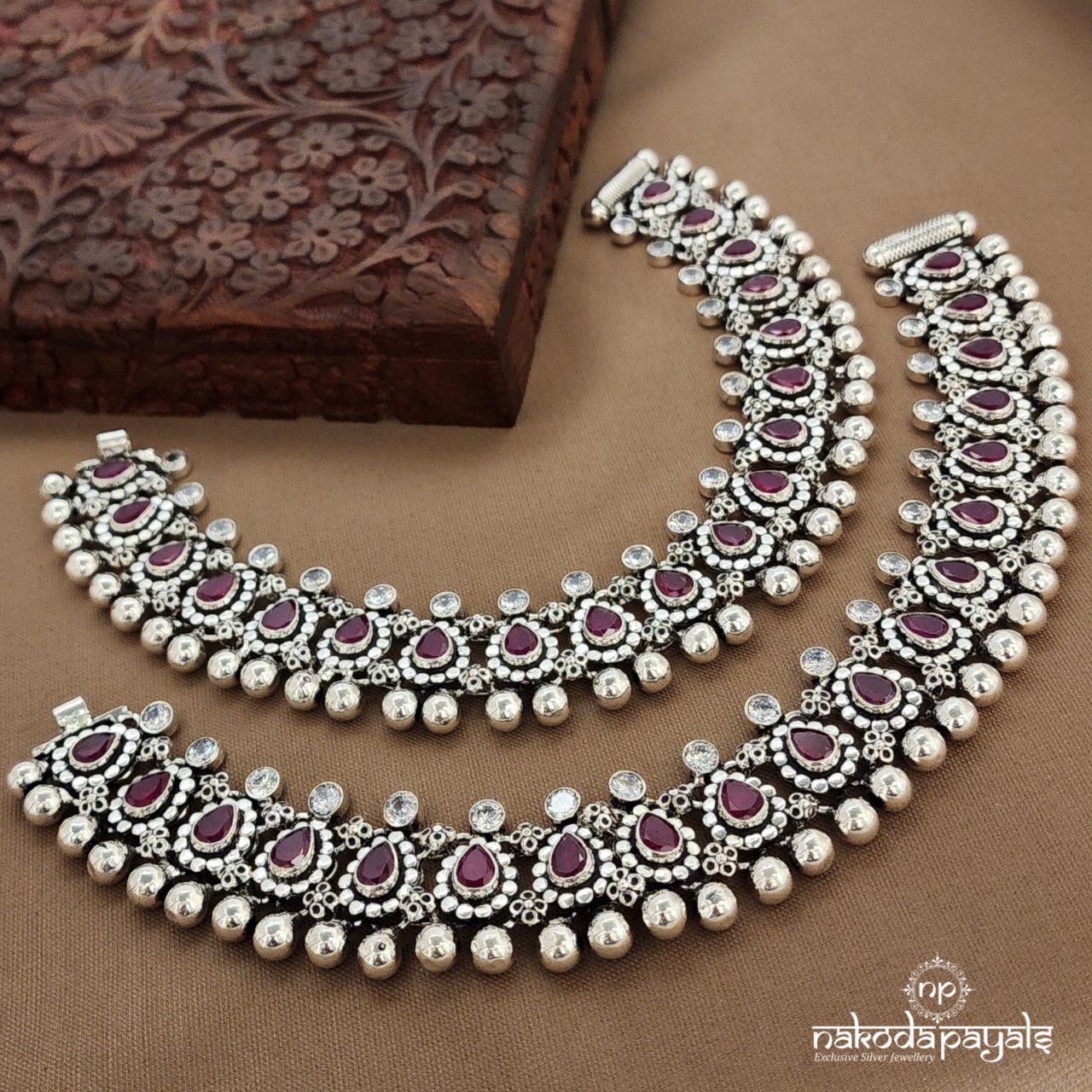 Red Drops Anklets (A6775)