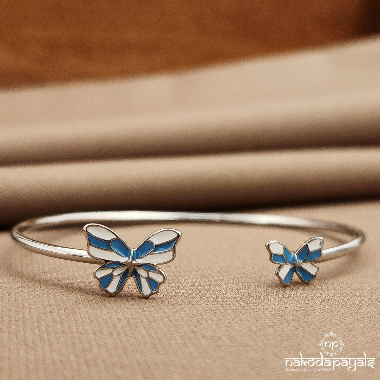 Butterfly Blue Adjustable Kada (St3855)