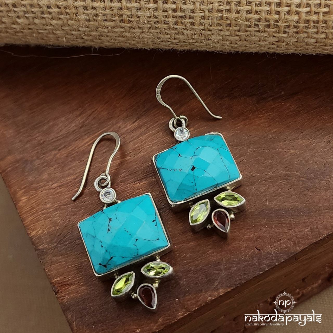 Turquoise Rectangular Hangings (H2202)