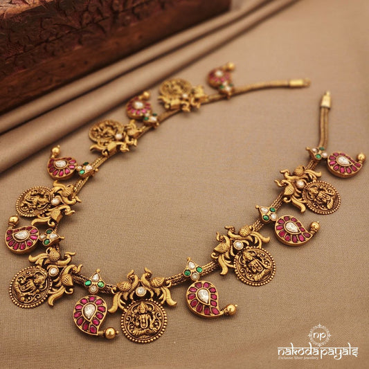 Kundan Mango Neckpiece  (Gn9771)