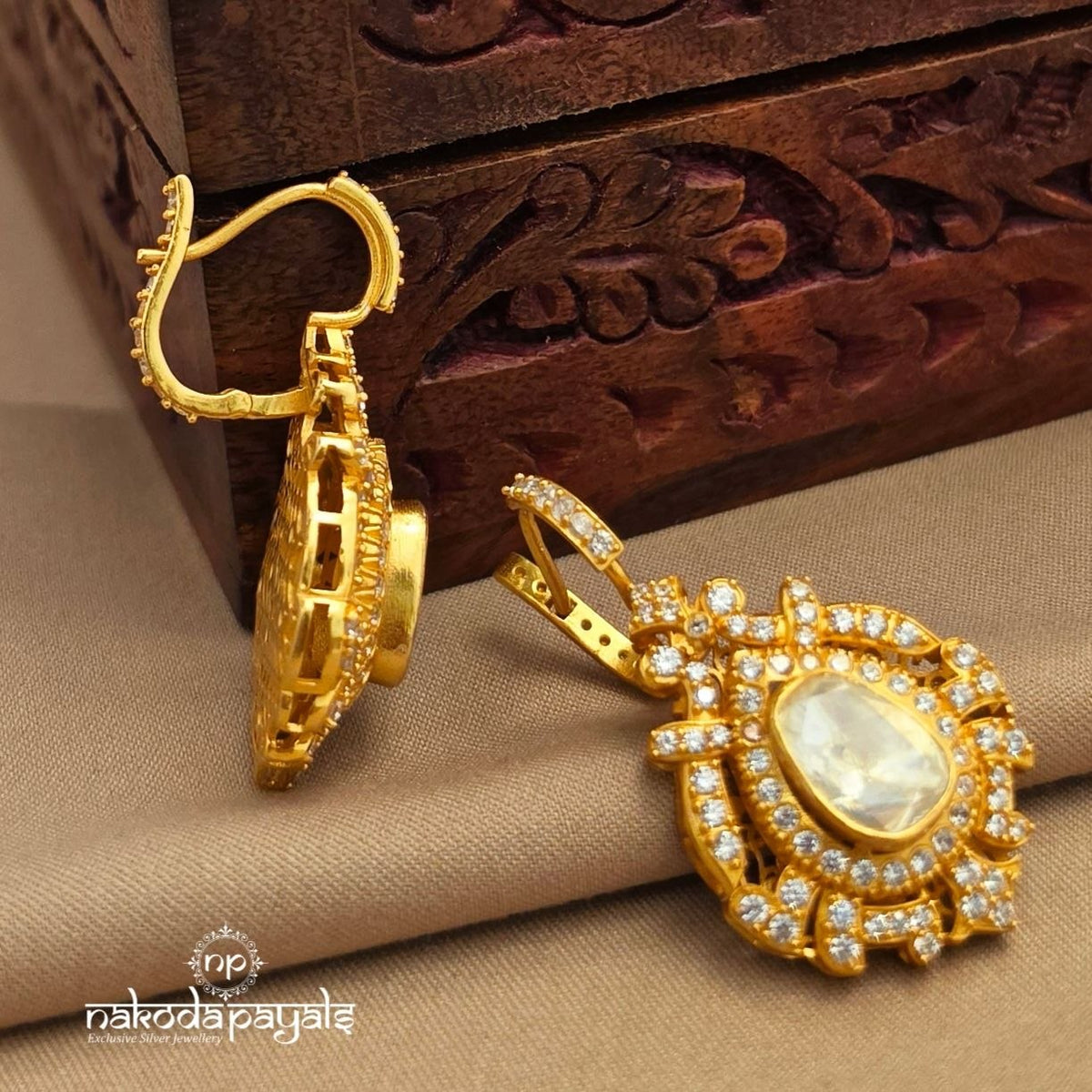 Gorgeous Moissanite Earrings (Ge11434)
