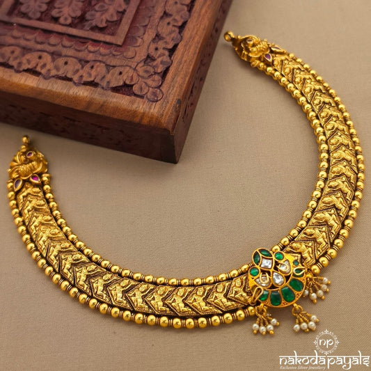 Exclusive Pearl Drop Ball Dot Neckpiece (Gn10657)