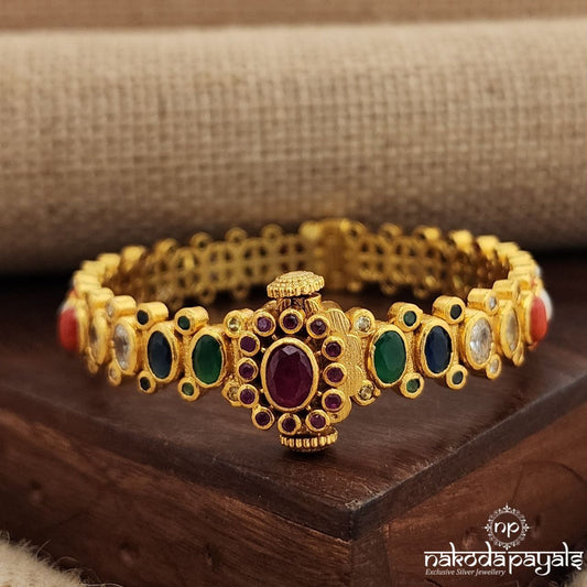 Navaratna Single Screw Kada (Gk3029)