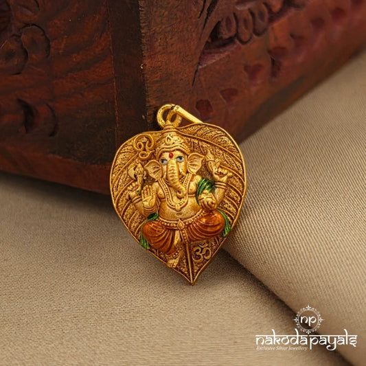 Leafy Ganesha Pendant (Gp2367)