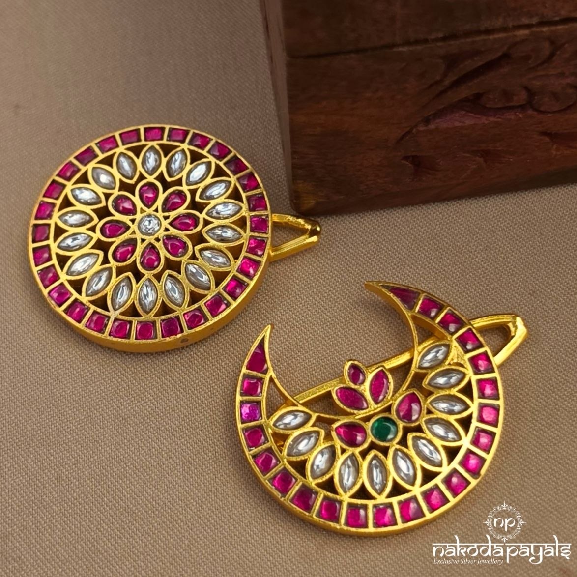 Pink Floral Surya Chandra (Ha0178)