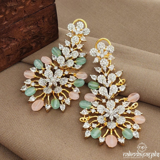 CZ Long  Earrings (Ge10172)