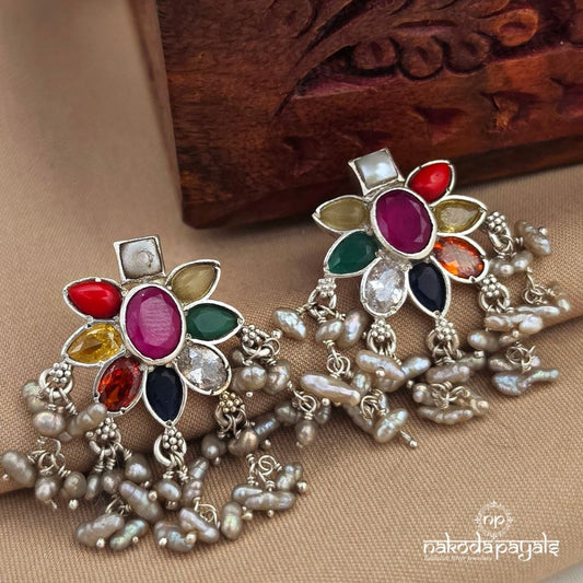 Pearly Navarathna Studs (S4163)