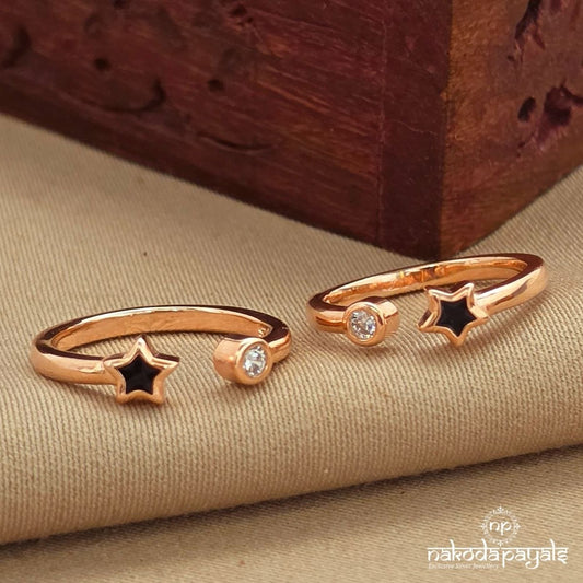 Rose Gold Star Toerings (T4818)