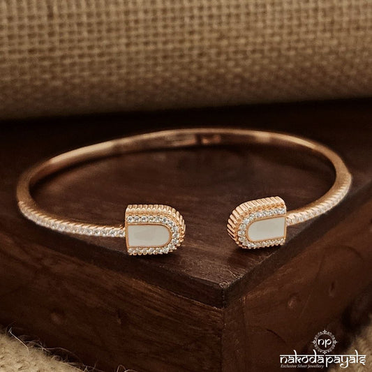 Sterling Openable Rose Gold Kada(K5230)