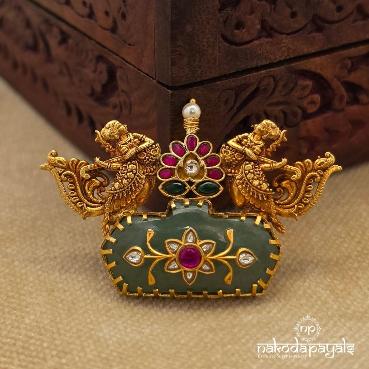 Exclusive Floral Kundan Pendant (Gp2651)