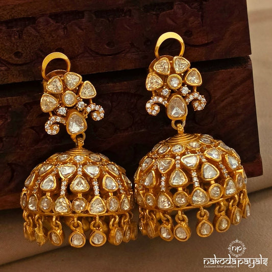 Moissanite Big Jhumka (Ge10529)
