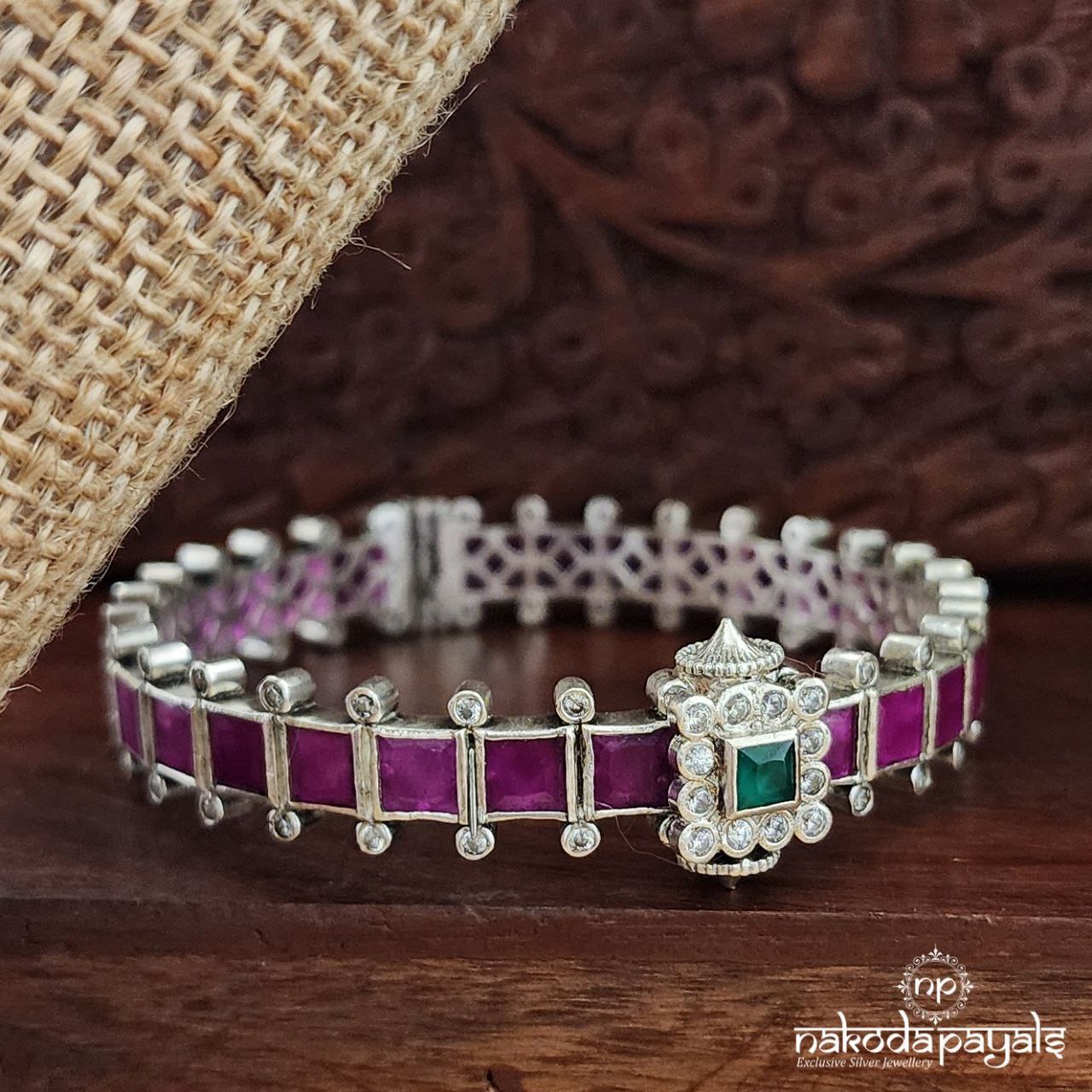 Pink Squarish Bangles (K5139)