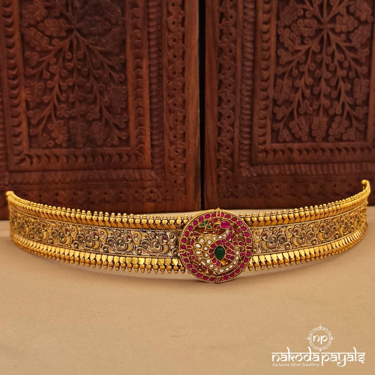 Pink Peacock Waistbelt (D0275)