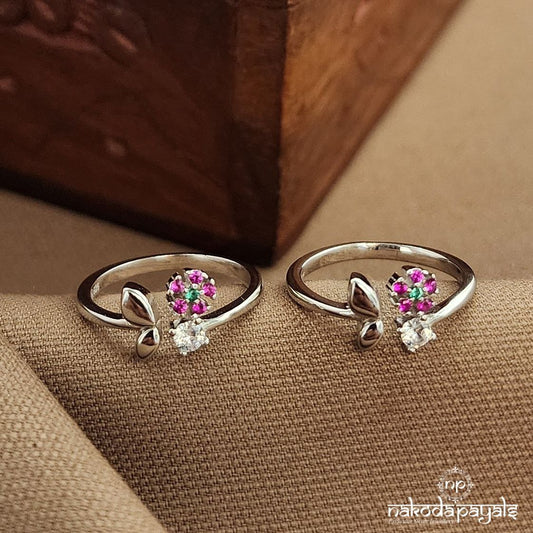 Front Adjustable Butterfly Toerings (T4748)