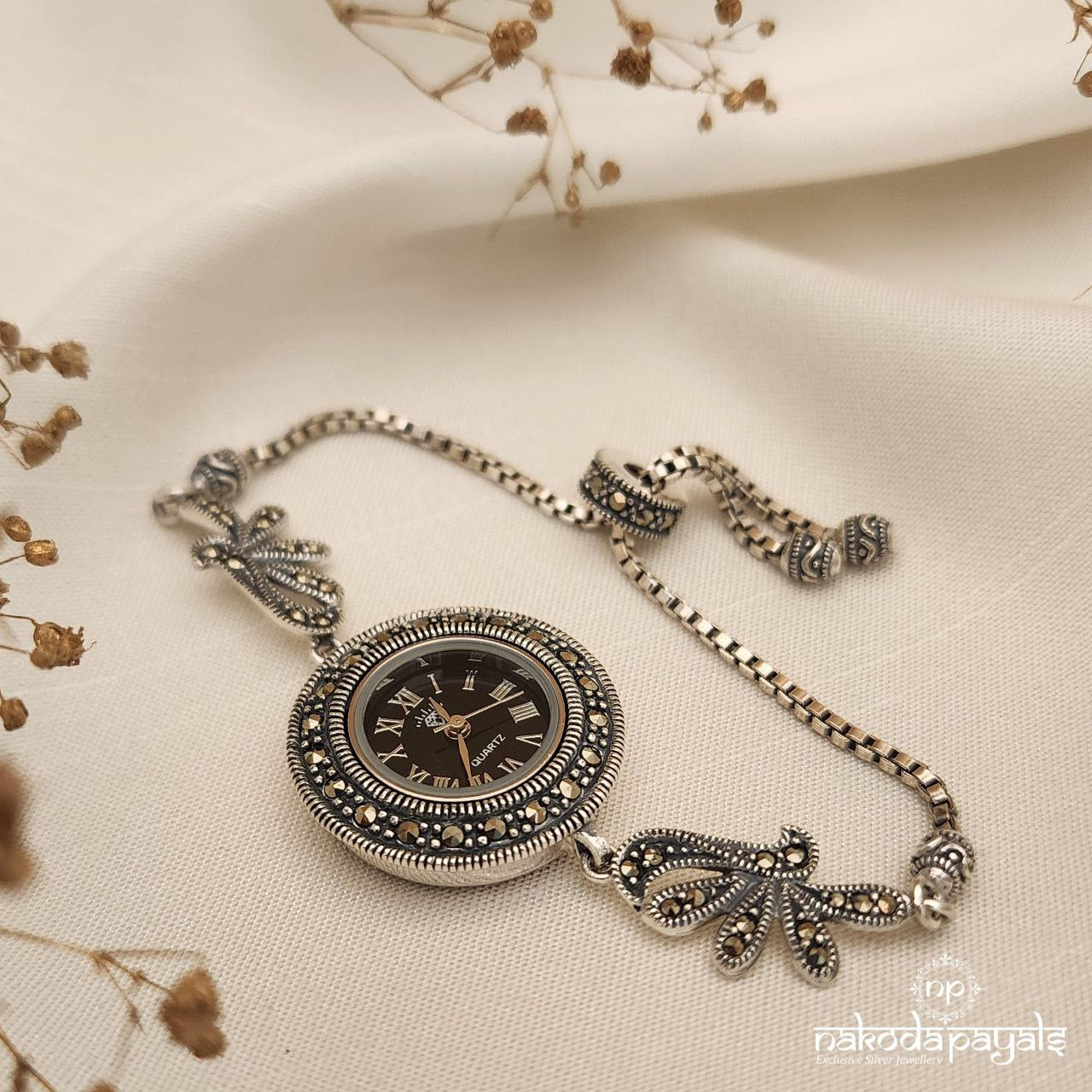 Peacock Marcasite Watch (W0197)