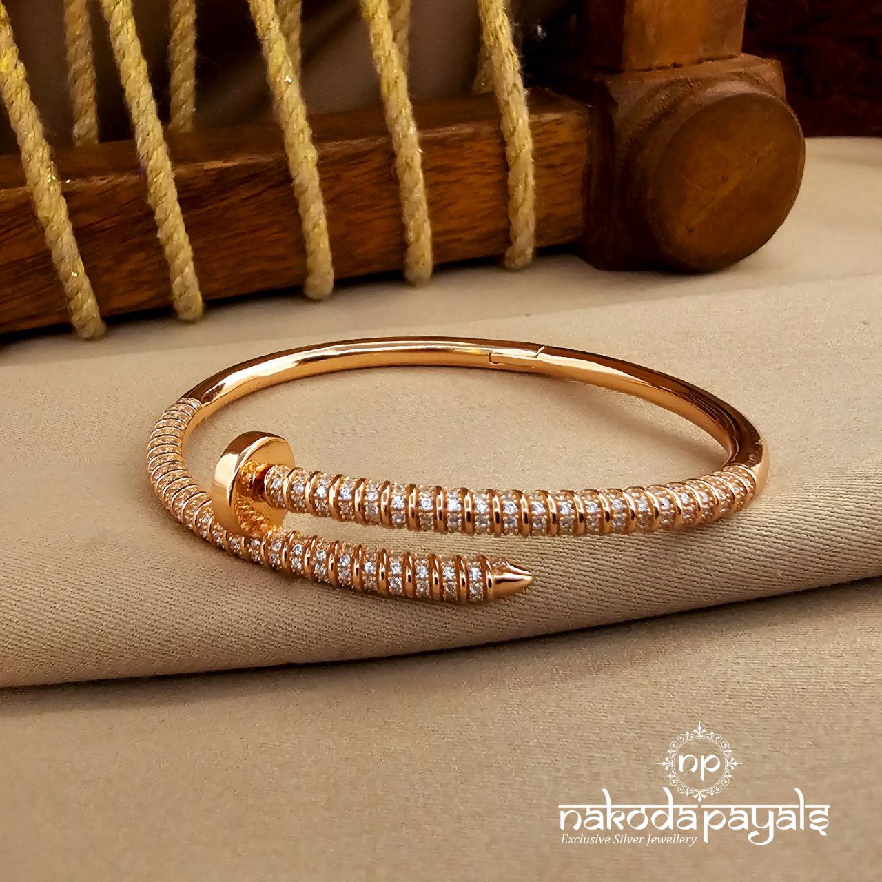 Stunning Rose Gold Kada (St3923)