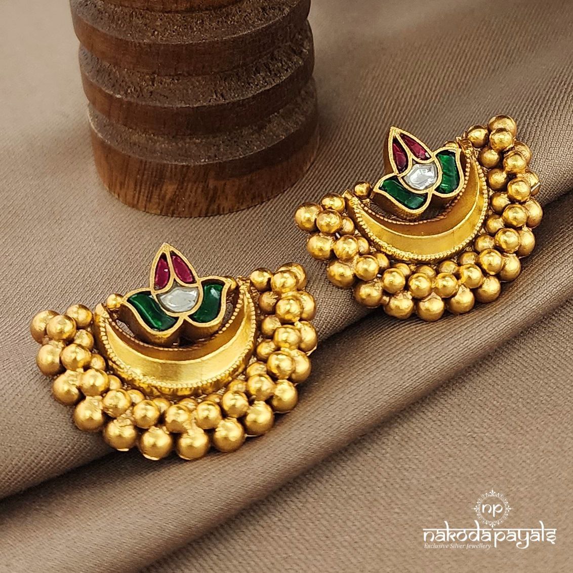 Traditional Kundan Chandbali (Ge9900)
