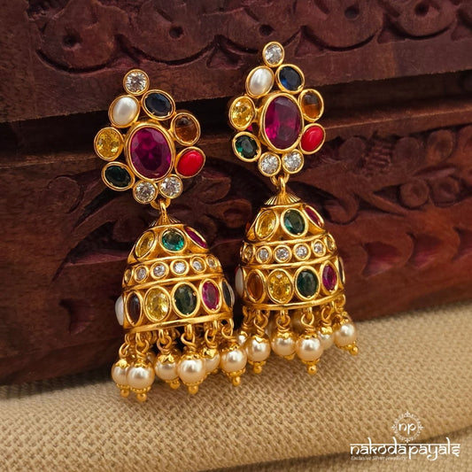 Navaratna Jhumka (Ge11104)