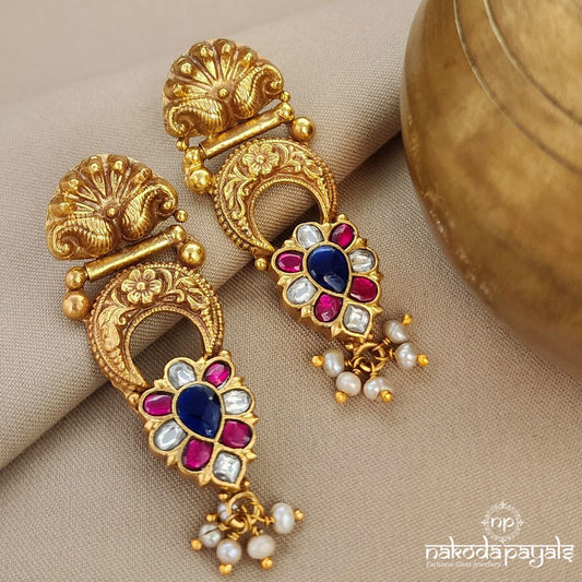 MultiColor Kundan Earring (Ge8945)