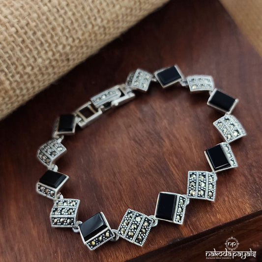 Squarish Marcasite Bracelet (Br1648)