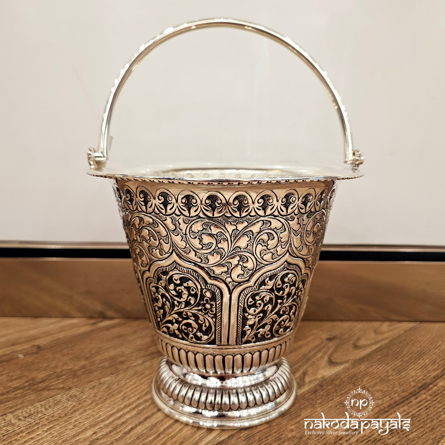 Intricately  Worked Pooja Bucket (Aa2010)