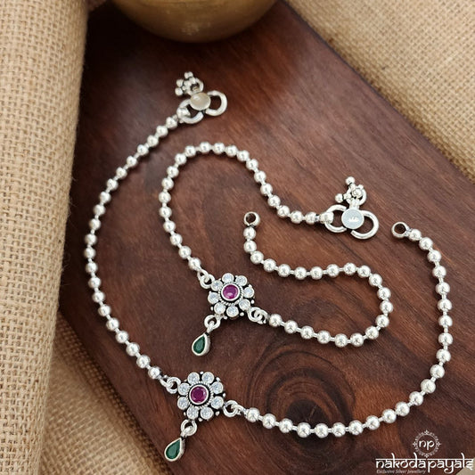 Green Drop Anklets (A6220)